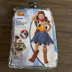 Spirit Halloween Disney‎ Toy Story Woody Toddler Girls Costume Dress 2T New